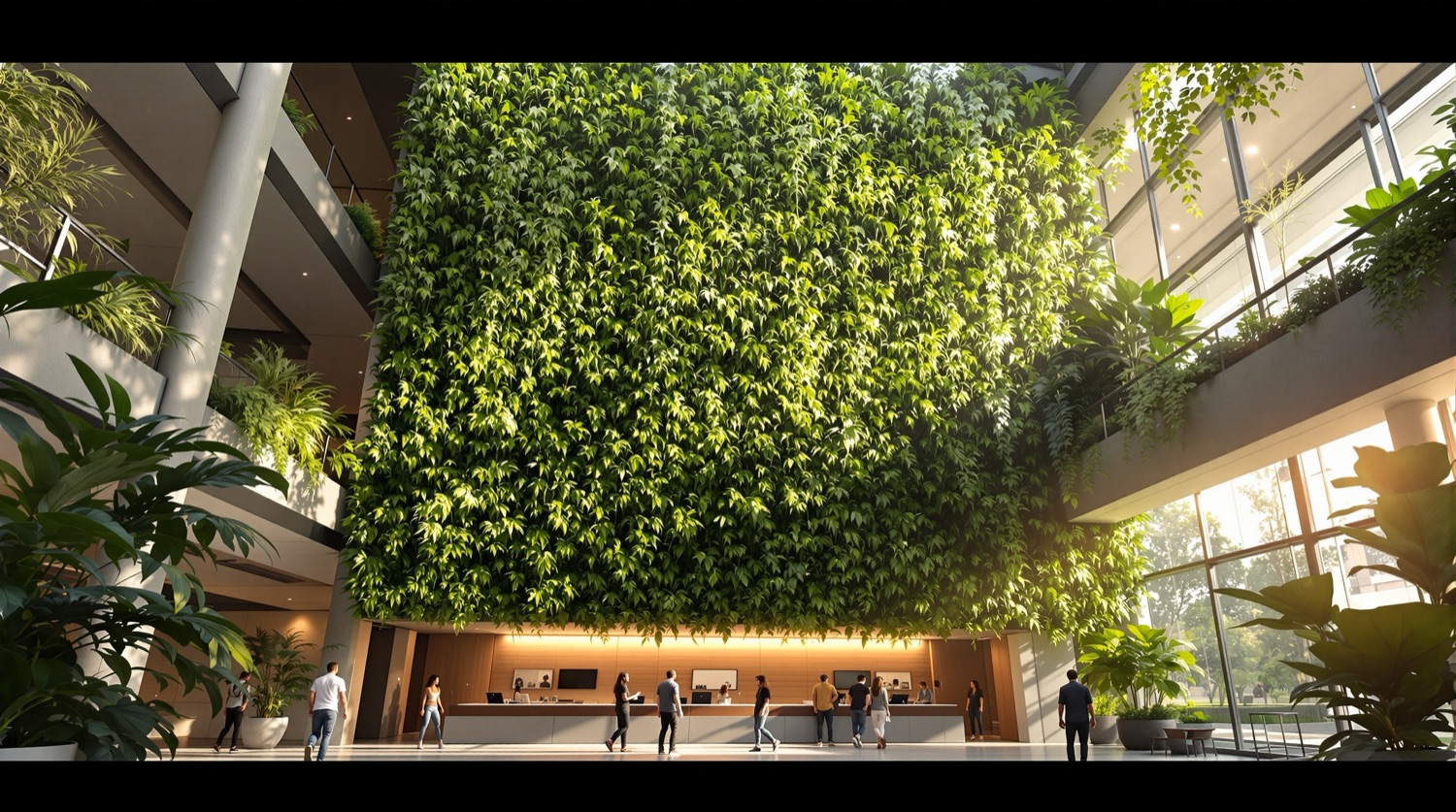 Living wall atrium
