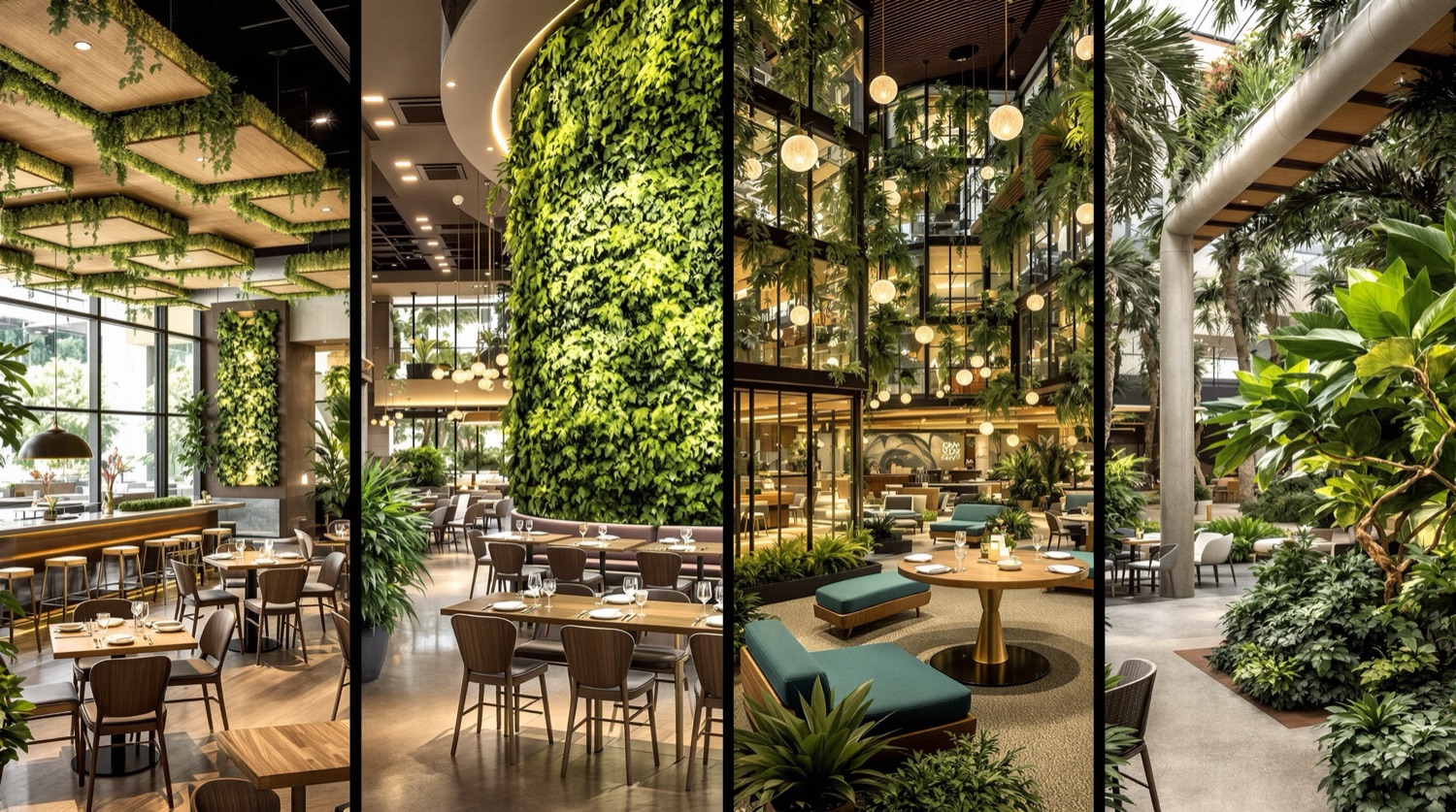 Commercial biophilic interiors