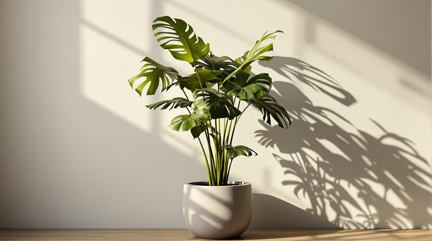 Potted monstera